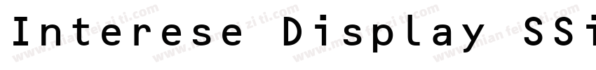 Interese Display SSi字体转换